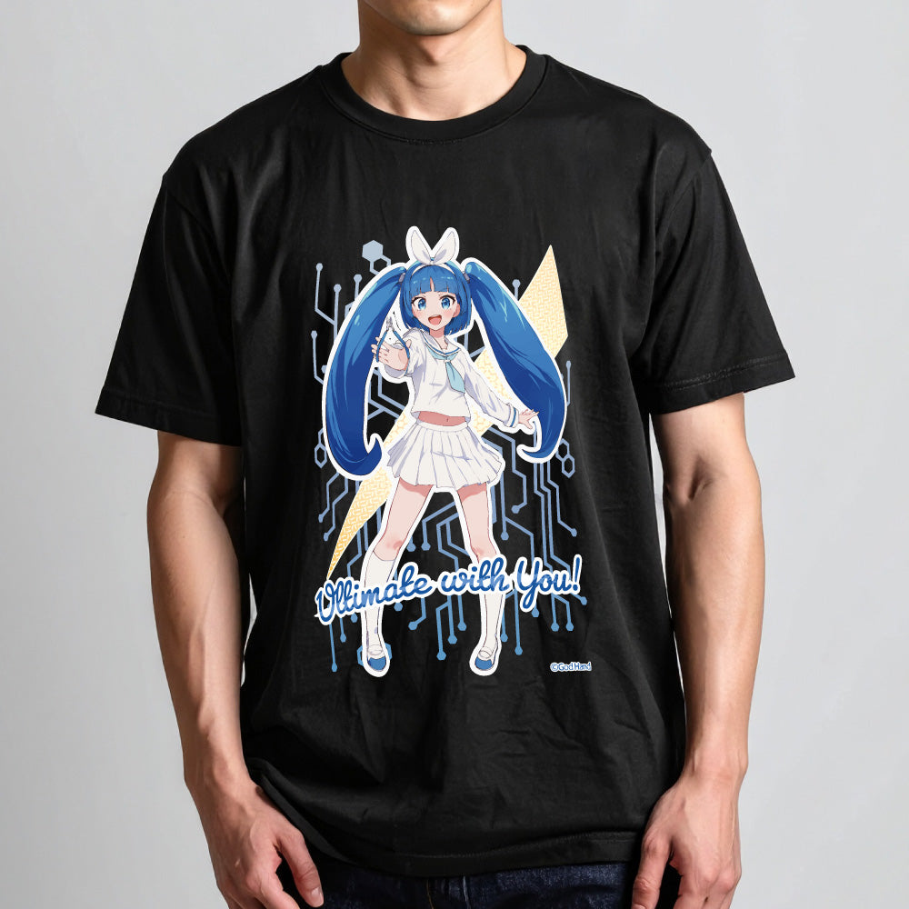 ニパ子Tシャツ ブラック/S
