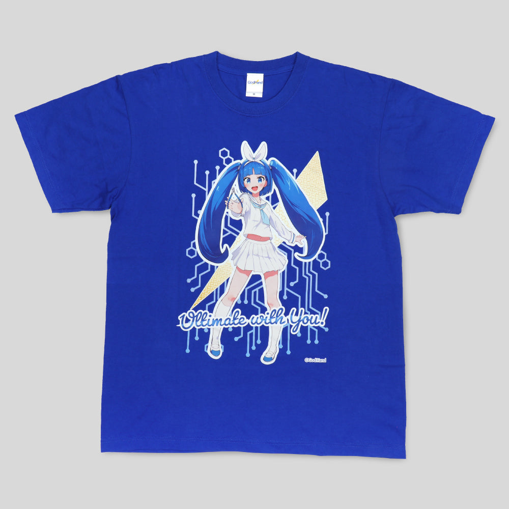 ニパ子Tシャツ ブルー/M