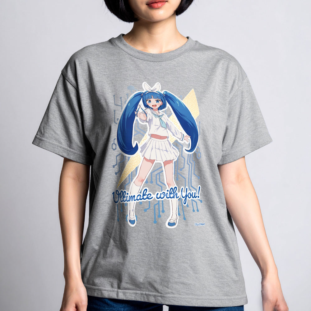 ニパ子Tシャツ グレー/L