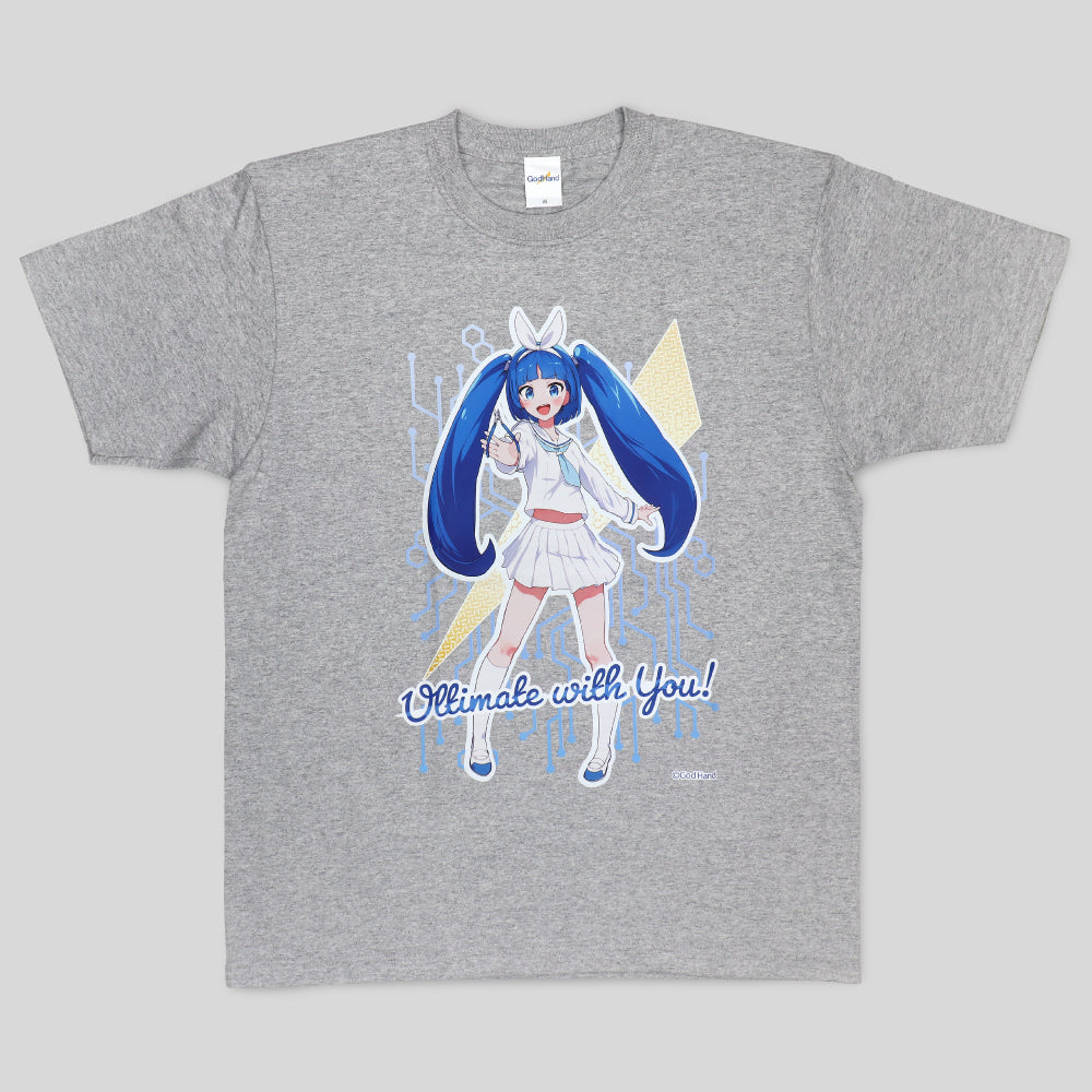ニパ子Tシャツ グレー/M