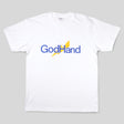 ゴッドハンドロゴTシャツ ホワイト/XL