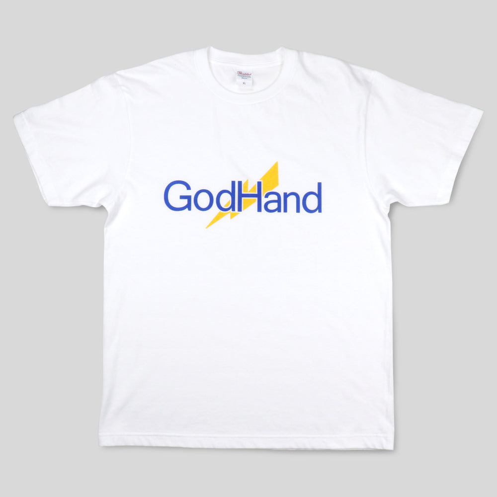 ゴッドハンドロゴTシャツ ホワイト/XL