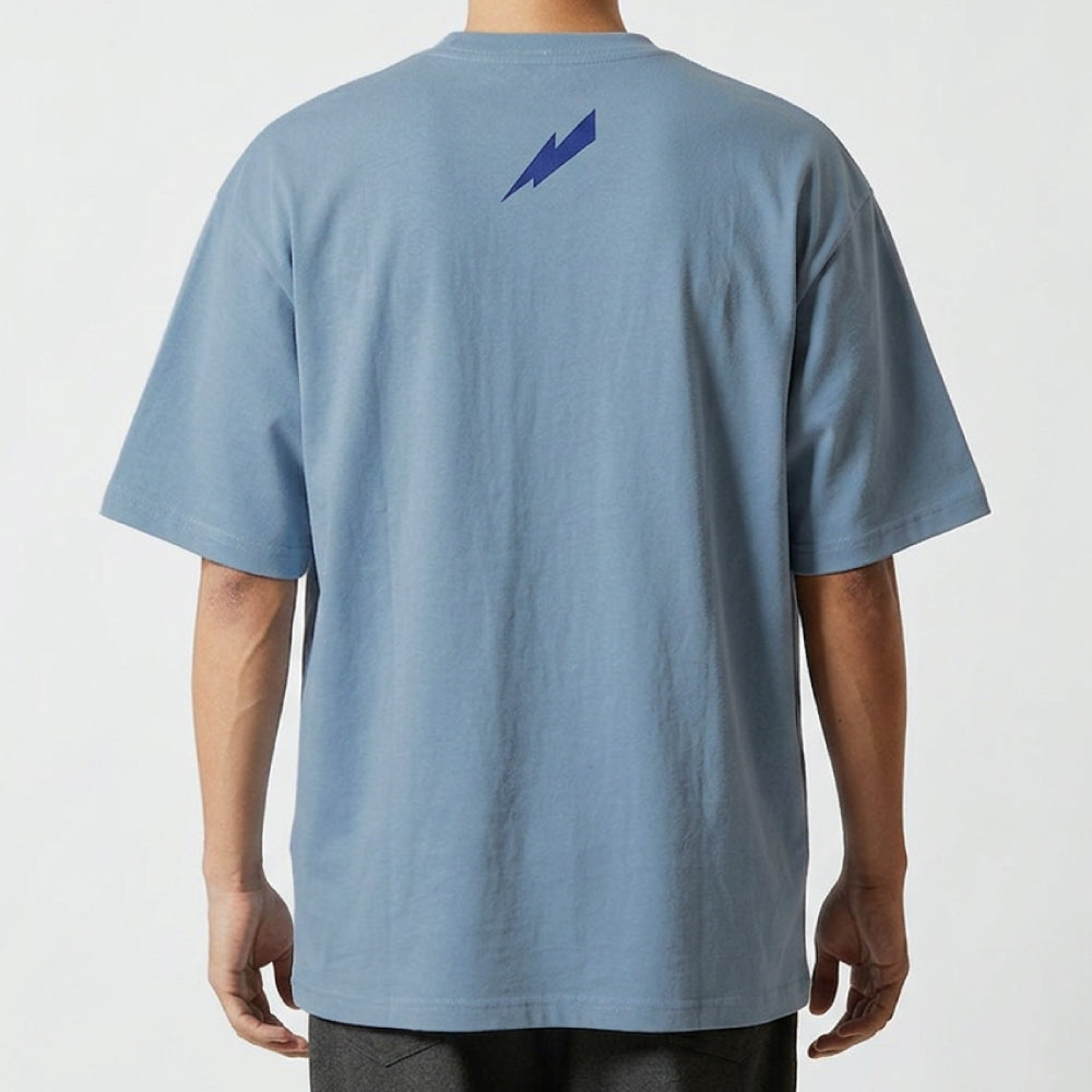 ゴッドハンドビッグシルエットTシャツ アシッドブルー/L